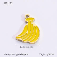 Handmade DIY Personality Jewelry Accessories Stainless Steel Plated 18K Gold Bracelet Necklace Pendant Hanging Accessories