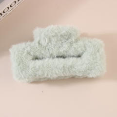11.5cm large size fluffy women hair claw clips