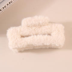 11.5cm large size fluffy women hair claw clips