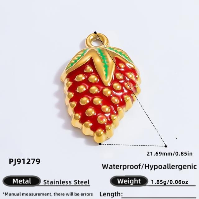 Handmade DIY Personality Jewelry Accessories Stainless Steel Plated 18K Gold Bracelet Necklace Pendant Hanging Accessories