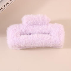 11.5cm large size fluffy women hair claw clips