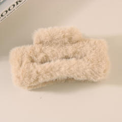 11.5cm large size fluffy women hair claw clips