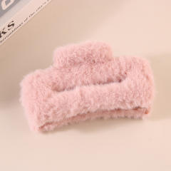 11.5cm large size fluffy women hair claw clips