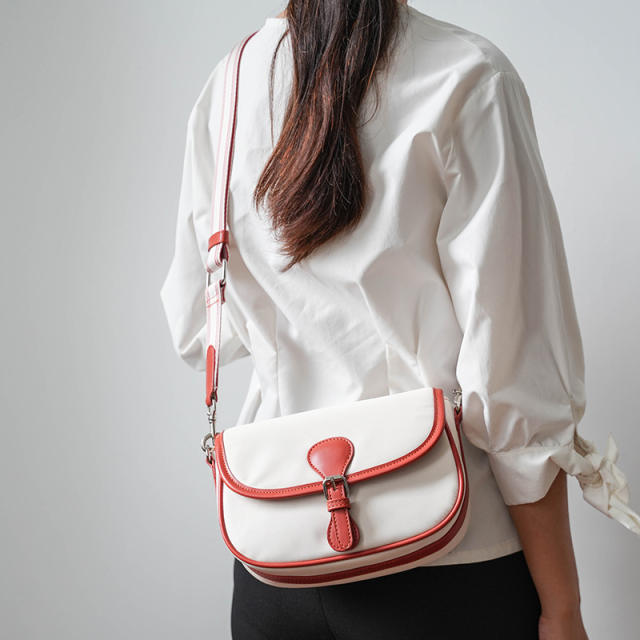 Women's bag 2024 new messenger bag women's nylon saddle bag shoulder bag