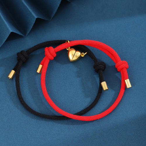 New gold love magnet Milan rope couple hand rope bracelet