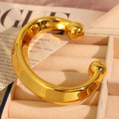 Chunky 18KG stainless steel cuff bangle collection