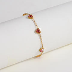 Bracelet for girls high-grade fashion light luxury stainless steel love diamond bracelet