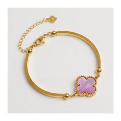Four-leaf Clover Titanium Steel Bracelet