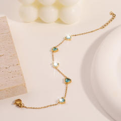 Bracelet for girls high-grade fashion light luxury stainless steel love diamond bracelet