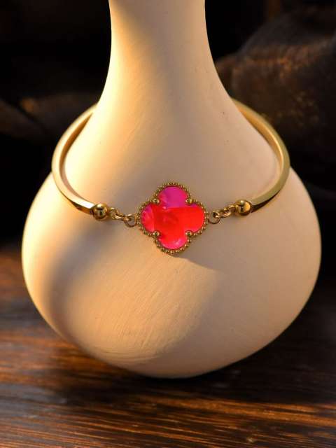 Four-leaf Clover Titanium Steel Bracelet
