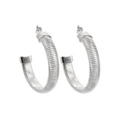 Chunky titanium steel opening bangle earrings stacked Choker jewelry set