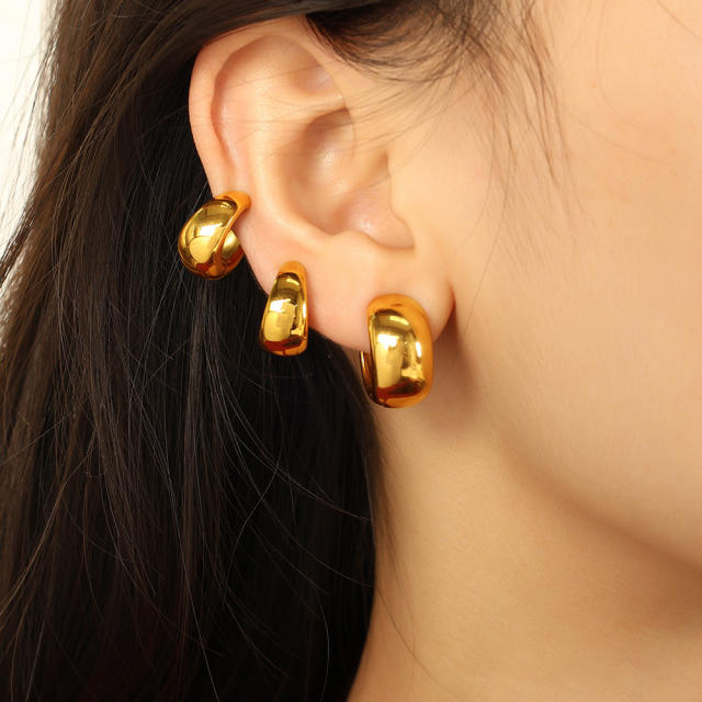 18KG stainless steel chunky ear cuff