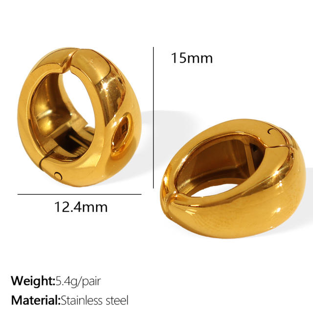 18KG stainless steel chunky ear cuff
