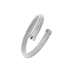 Chunky titanium steel opening bangle earrings stacked Choker jewelry set