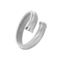 Chunky titanium steel opening bangle earrings stacked Choker jewelry set