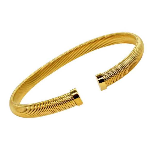 Chunky titanium steel opening bangle earrings stacked Choker jewelry set