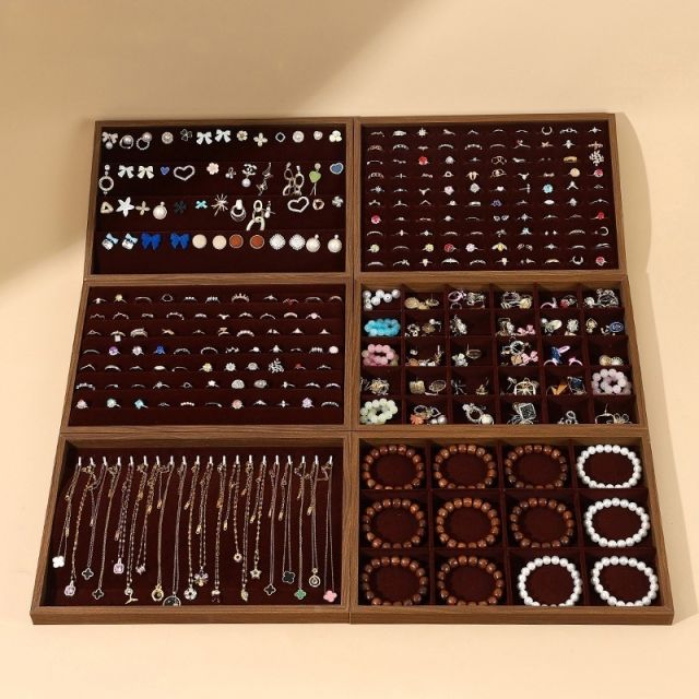 Bracelet necklace earrings rings Jewelry Tray display tray plate