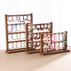 Wholesale Jewelry Keychain Earrings Pendant Display Stand Solid Wood Small Jewelry Hanging Hook