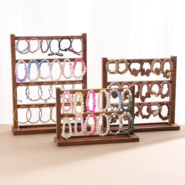 Wholesale Jewelry Keychain Earrings Pendant Display Stand Solid Wood Small Jewelry Hanging Hook