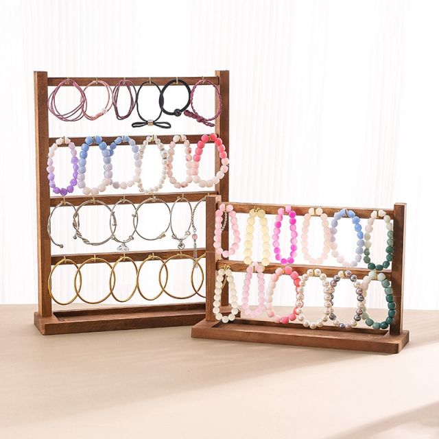 Wholesale Jewelry Keychain Earrings Pendant Display Stand Solid Wood Small Jewelry Hanging Hook