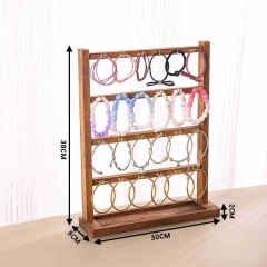 Wholesale Jewelry Keychain Earrings Pendant Display Stand Solid Wood Small Jewelry Hanging Hook