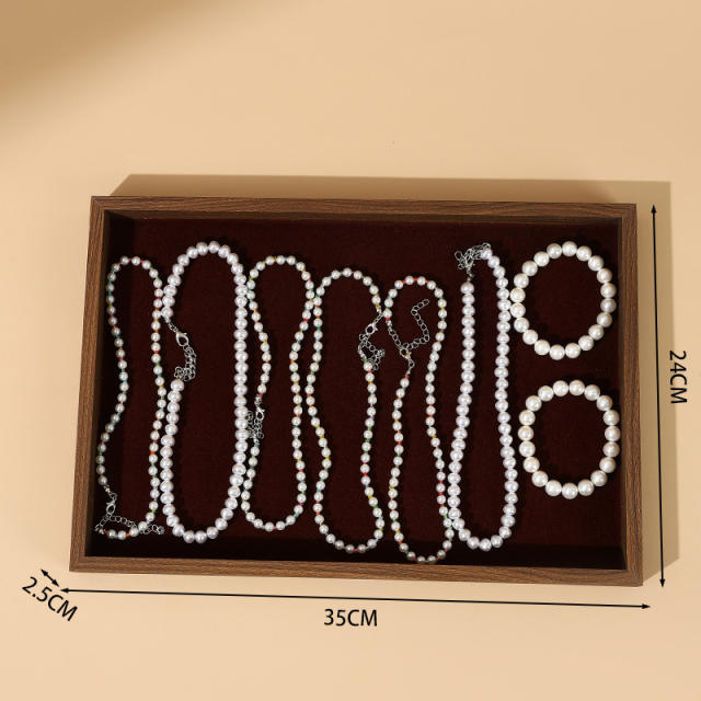 Bracelet necklace earrings rings Jewelry Tray display tray plate