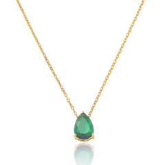 Delicate dainty Water Drops Zircon necklace ear studs bangle set