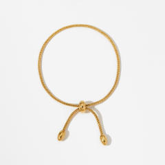 New stainless steel minimalist design adjustable chain bracelet