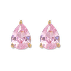 Delicate dainty Water Drops Zircon necklace ear studs bangle set