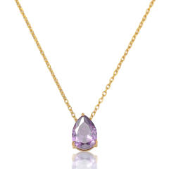 Delicate dainty Water Drops Zircon necklace ear studs bangle set