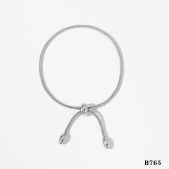 New stainless steel minimalist design adjustable chain bracelet