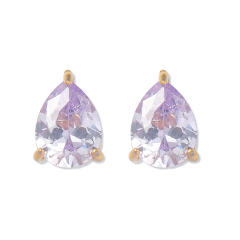 Delicate dainty Water Drops Zircon necklace ear studs bangle set