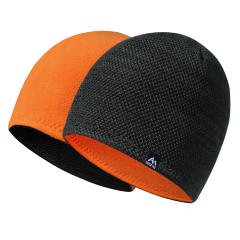 Autumn winter knitted wool hat men's sports fleece hat double-sided wearable ear protection cold hat