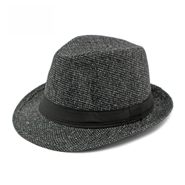 Retro men Jazz hat autumn winter fedora hat for men