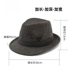 Retro men Jazz hat autumn winter fedora hat for men