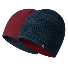 Autumn winter knitted wool hat men's sports fleece hat double-sided wearable ear protection cold hat