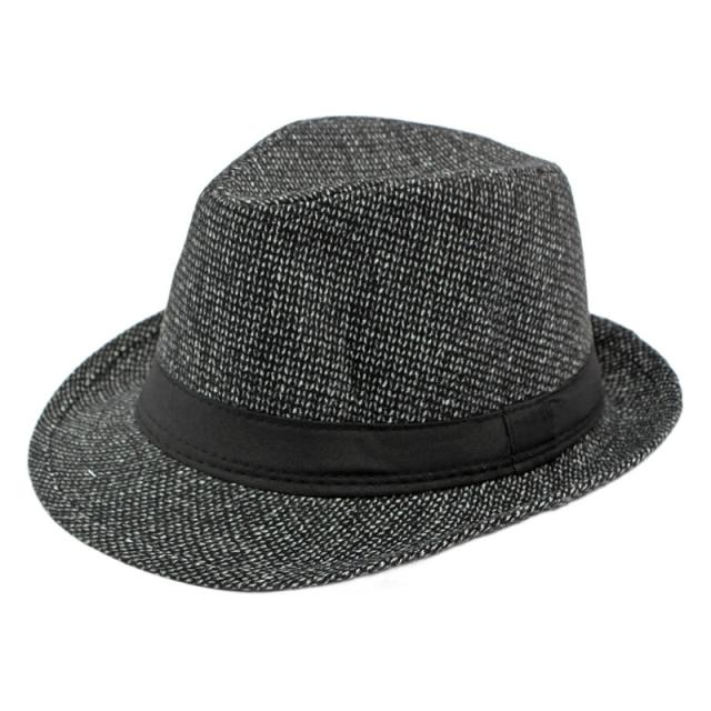 Retro men Jazz hat autumn winter fedora hat for men