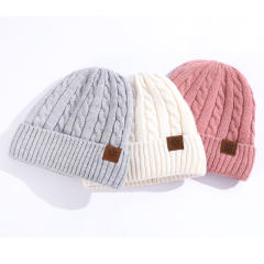 3-piece Set Women's Fashion warm cap scarf glove set for winter