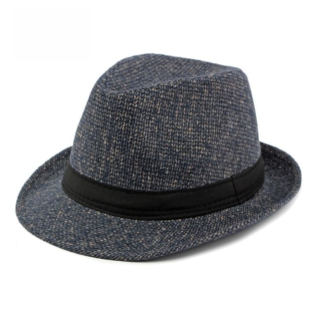 Retro men Jazz hat autumn winter fedora hat for men