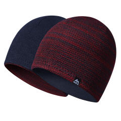 Autumn winter knitted wool hat men's sports fleece hat double-sided wearable ear protection cold hat