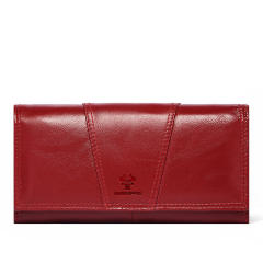 Genuine Leather Women's Wallet Retro Mobile Phone RFID Long Wallet