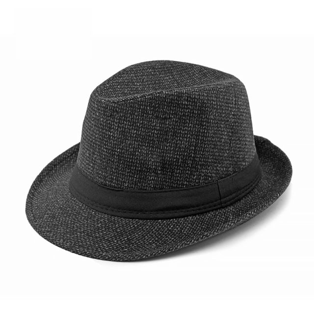 Retro men Jazz hat autumn winter fedora hat for men