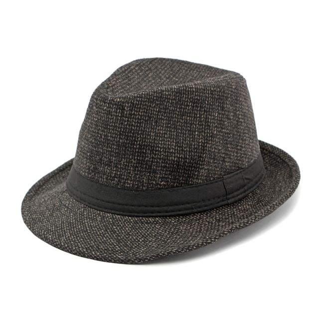 Retro men Jazz hat autumn winter fedora hat for men