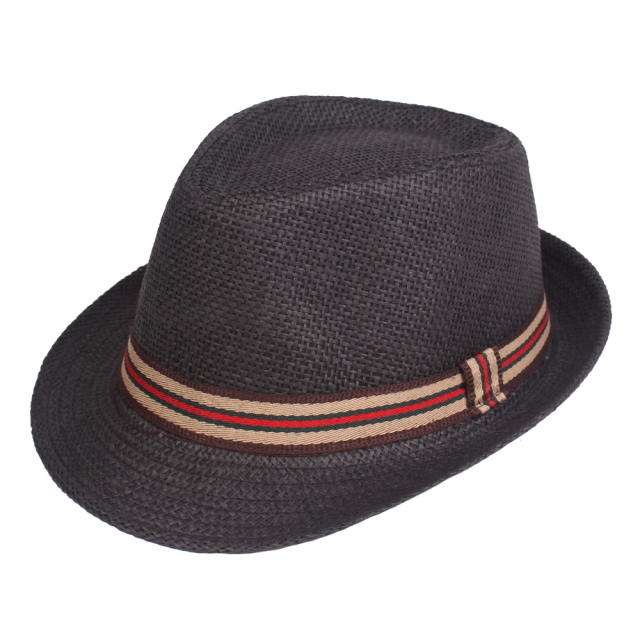 Summer Hat Men's Top Hat Jazz Hat Summer Sun Hat Breathable Grass Cool Hat