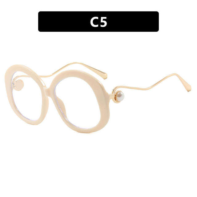 Round Large Frame Metal Glasses Sunglasses reading glasses