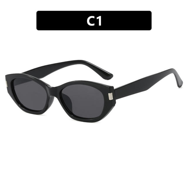 Cocoa Mirror Narrow Frame Sunglasses