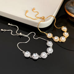 Delicate cubic zircon easy match diamond bracelet