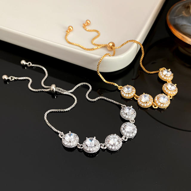 Delicate cubic zircon easy match diamond bracelet