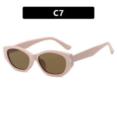 Cocoa Mirror Narrow Frame Sunglasses