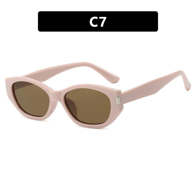 Cocoa Mirror Narrow Frame Sunglasses